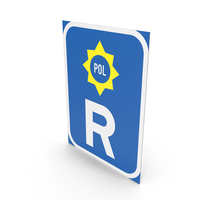 South African Sign Reserved for Police Vehicles PNG & PSD Images