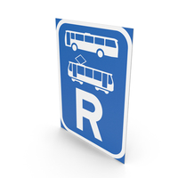 South African Sign Reserved for Buses and Trams PNG & PSD Images