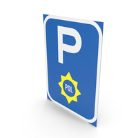 South African Sign Parking for Police Vehicles PNG & PSD Images