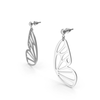 Butterfly Earrings PNG & PSD Images