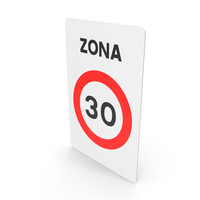 Spanish Sign Zone 30 kmh PNG & PSD Images