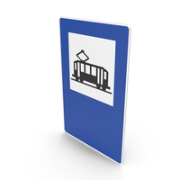 Spanish Sign Tram Stop PNG & PSD Images