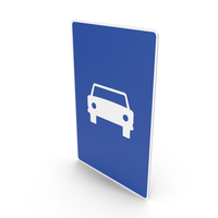 Spanish Sign Track Reserved for Cars PNG & PSD Images