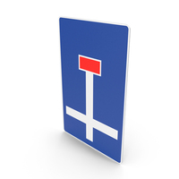 Spanish Sign Pre Signaling of a Dead End Roadway PNG & PSD Images