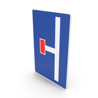 Spanish Sign Pre Signaling of a Dead End Roadway PNG & PSD Images