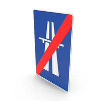 Spanish Sign End of Highway PNG & PSD Images