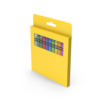 Yellow Crayons Pack PNG & PSD Images