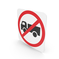 Australian Sign No Trucks PNG & PSD Images