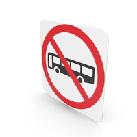 Australian Sign No Buses PNG & PSD Images