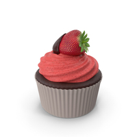 Strawberry Cupcake PNG & PSD Images