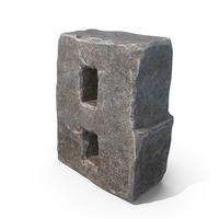 Stone Letter B PNG & PSD Images