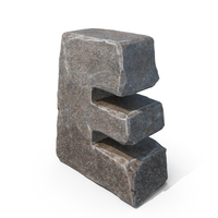 Stone Letter E PNG & PSD Images