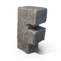Stone Letter F PNG & PSD Images