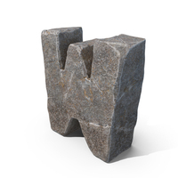 Stone Letter W PNG & PSD Images