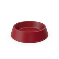 Pet Food Bowl Plastic Red PNG & PSD Images