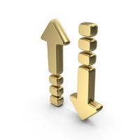 Up Down Dotted Arrows Symbol PNG & PSD Images