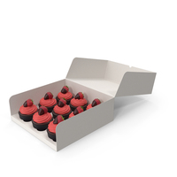 Cupcakes In A Package Box PNG & PSD Images