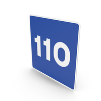 Spanish Recommended Maximum Speed 110 Sign PNG & PSD Images