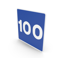 Spanish Recommended Maximum Speed 100 Sign PNG & PSD Images