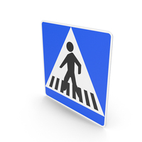 Spanish Sign Location of a Pedestrian Crossing PNG & PSD Images