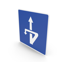 Spanish Sign Change of Direction At Different Level PNG & PSD Images