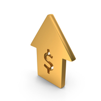 Dollar Rate Increase Icon Gold PNG & PSD Images