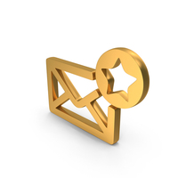 Mail Important File Icon Gold PNG & PSD Images