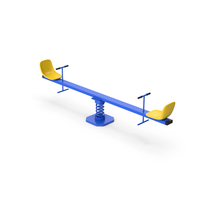 Playground Seesaw Blue PNG & PSD Images