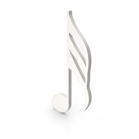 Porcelain Thirty Second Music Note Symbol PNG & PSD Images