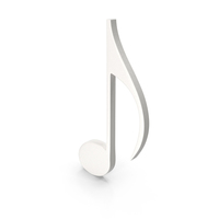 Music Eighth Note Porcelain PNG & PSD Images