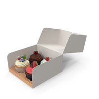 Cupcakes In A Cake Package PNG & PSD Images