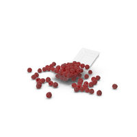Plastic Box With Raspberries PNG & PSD Images