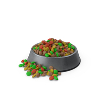 Pet Food Bowl Metal With Food PNG & PSD Images