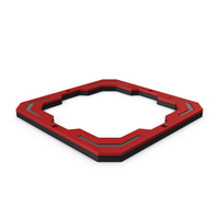 Scifi Element Red PNG & PSD Images
