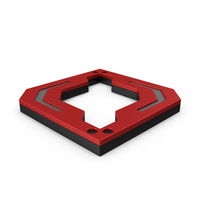 Scifi Element Red PNG & PSD Images