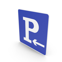 Chinese Sign Parking Place On Left PNG & PSD Images