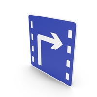 Chinese Sign Lane For Turn Right PNG & PSD Images