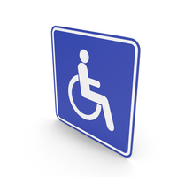 Chinese Disabled Parking Sign PNG & PSD Images