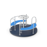 Blue Playground Merry Go PNG & PSD Images