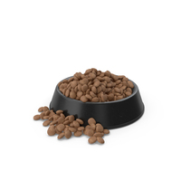 Pet Food Bowl Metal Plastic With Food PNG & PSD Images