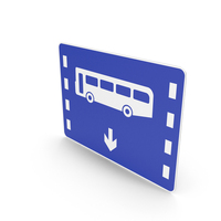 Chinese Bus Lane Sign PNG & PSD Images