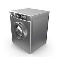 Front Loader Washing Machine Stainless Steel PNG & PSD Images