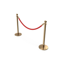 Red Velvet Rope And Stanchion Post PNG & PSD Images