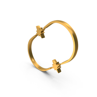 Gold Semi Circular Frame With Stars Icon PNG & PSD Images