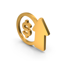 Gold Profit Dollar Icon PNG & PSD Images