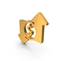 Gold Dollar Profit Icon PNG & PSD Images