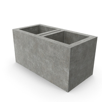 Cinder Block Double Corner PNG & PSD Images