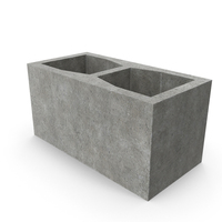 Cinder Block Pier Double Corner PNG & PSD Images
