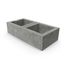 Cinder Block Sash Corner 16x4 PNG & PSD Images