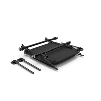 Angler Chair Folded Black PNG & PSD Images